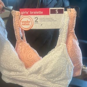 Wonder nation girls 2 pack bralettes